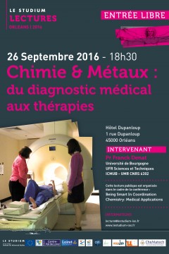 Chimie & Métaux : du diagnostic médical aux thérapies Chimie & Métaux : du diagnostic médical aux thérapies