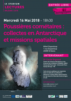 Poussières cométaires : collectes en Antarctique et missions spatiales Poussières cométaires : collectes en Antarctique et missions spatiales