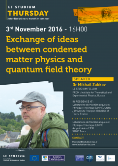 Exchange of ideas between condensed matter physics and quantum field theory Exchange of ideas between condensed matter physics and quantum field theory