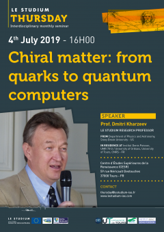 Chiral matter: from quarks to quantum computers