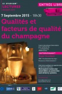 Qualités et facteurs de qualité du champagne