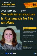 Terrestrial analogues in the search for life on Mars 