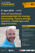 Role of functional nanomaterials for energy harvesting. Future energy systems, challenges and opportunities