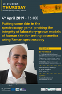 Putting some skin in the spectroscopy game : probing the integrity of laboratory-grown models of human skin for testing cosmetics using Raman spectroscopy