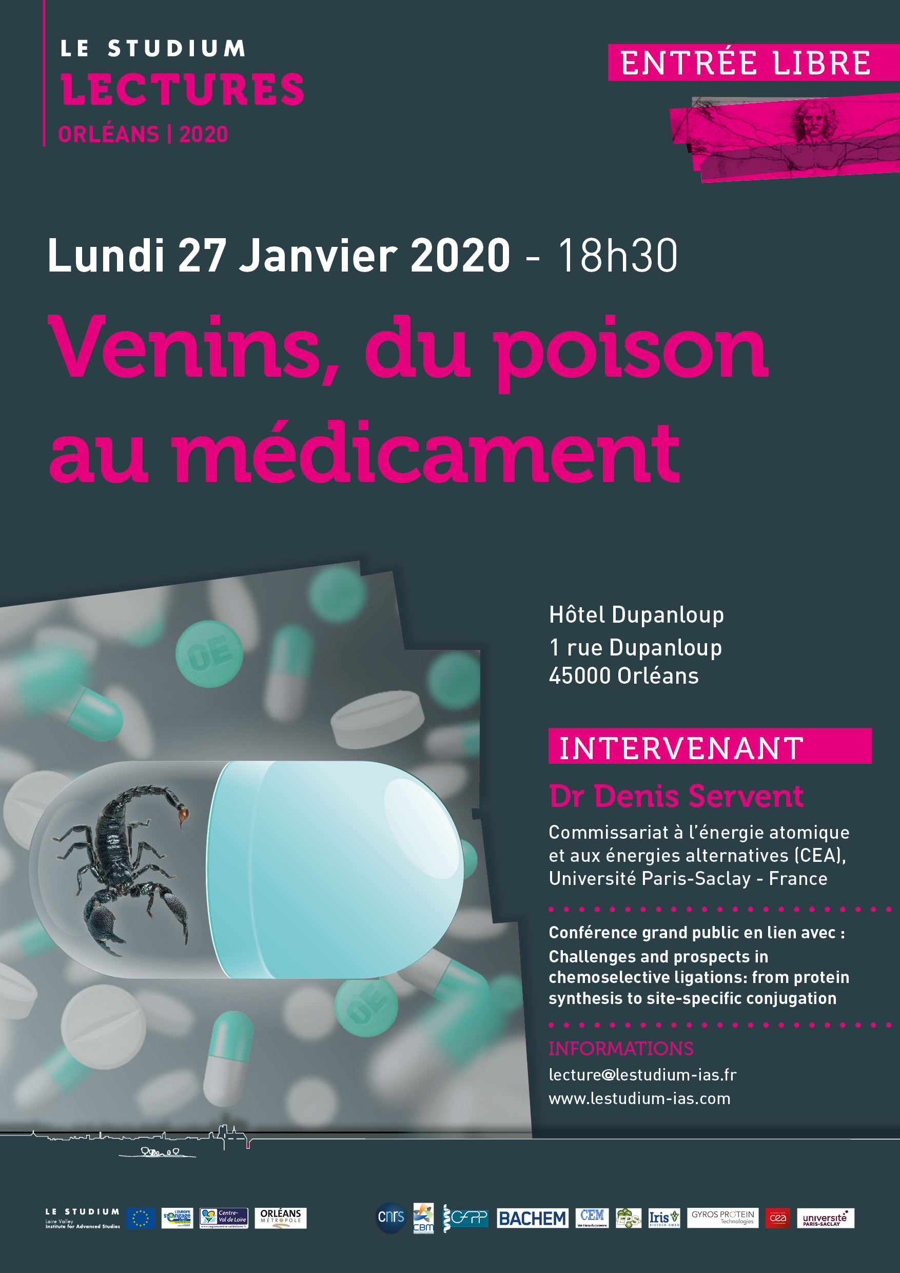 Venins, du poison au médicament | LE STUDIUM